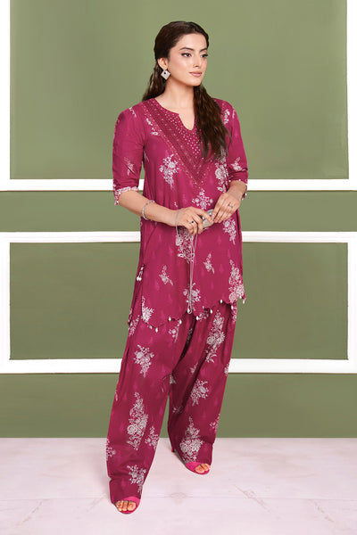 Printed - 2 Pc Cotton Viscose Suit